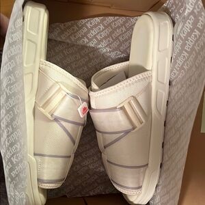 Kappa Off-White Slide Sandals